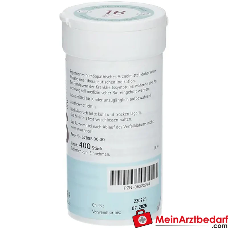 Biochemie Pflüger Nr. 16 Lithium chloratum D6 Tabletten, 100 St.