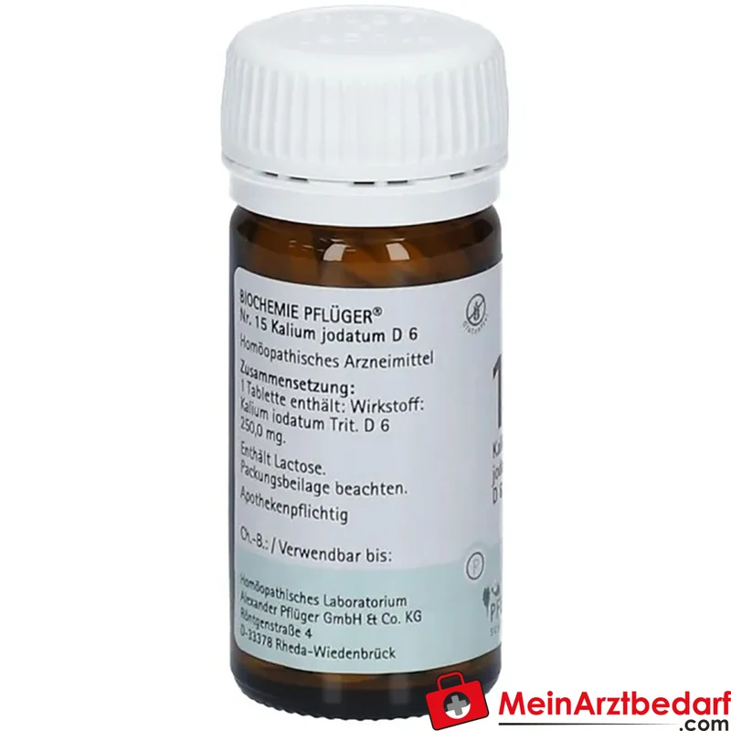 Biochemie Pflüger Nr. 15 Kalium jodatum D6 250 mg Tabletten 400 Stück