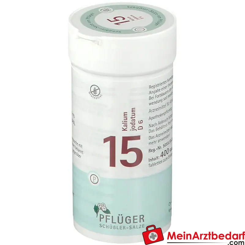 Biochemie Pflüger Nr. 15 Kalium jodatum D6 250 mg Tabletten 400 Stück