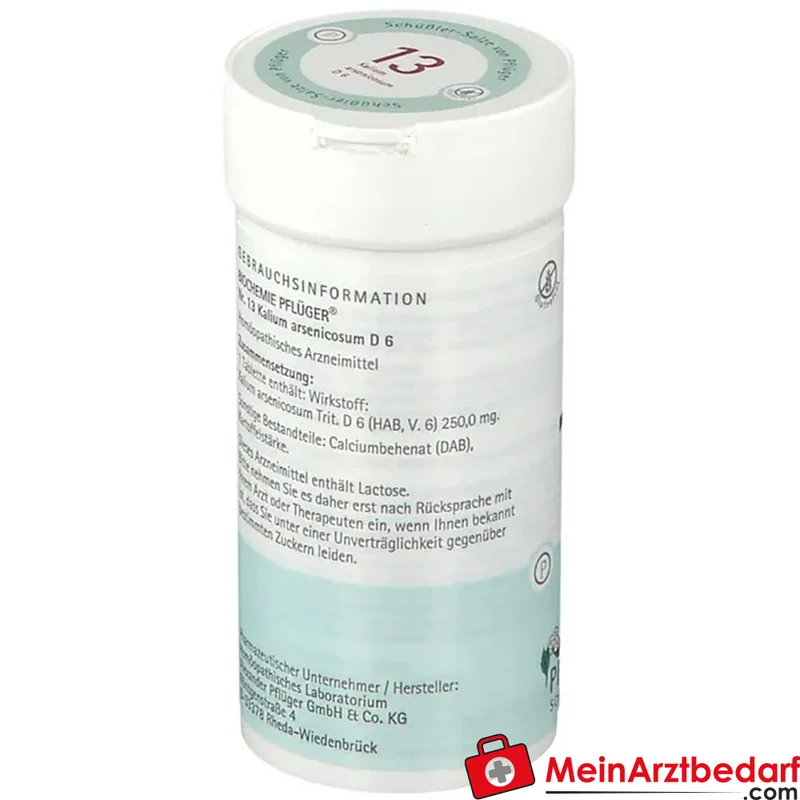 Biochemie Pflüger Nr. 13 Kalium arsenicosum D6 Tabletten 100 St
