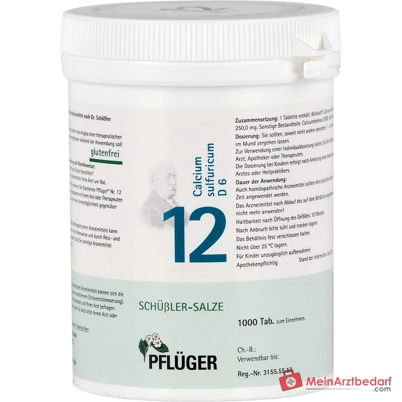 Biochemie Pflüger Nr. 12 Calcium sulfuricum D6 250 mg Tabletten 100 Stück