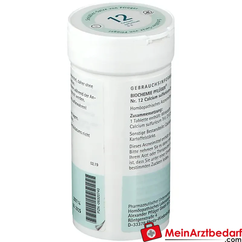 Biochemie Pflüger Nr. 12 Calcium sulfuricum D6 250 mg Tabletten 100 Stück