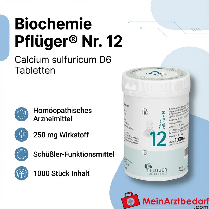 Biochemie Pflüger Nr. 12 Calcium sulfuricum D6 250 mg Tabletten 100 Stück