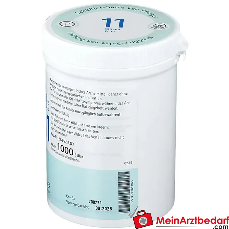 Biochemie Pflüger Nr. 11 Silicea Acidum silicicum D12 Tabletten, 100 St.
