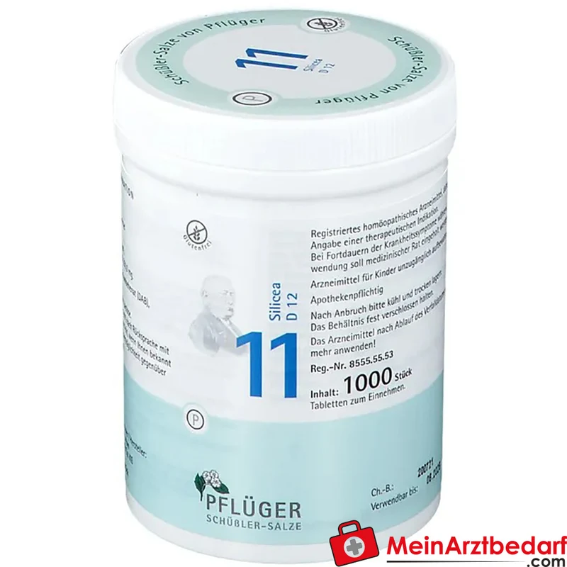 Biochemie Pflüger Nr. 11 Silicea Acidum silicicum D12 Tabletten, 100 St.