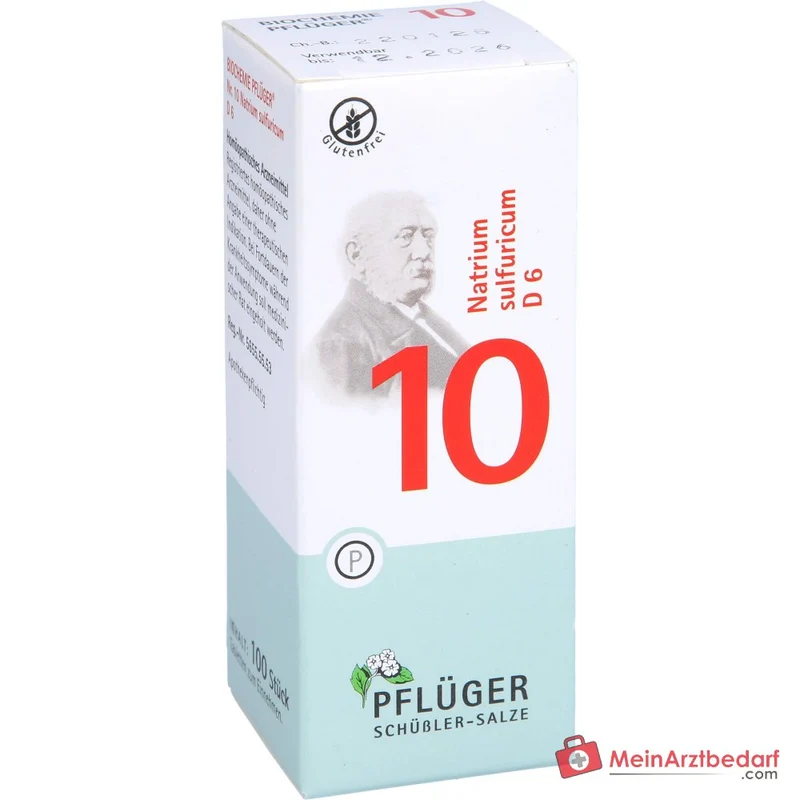 Biochemie Pflüger Nr. 10 Natrium sulfuricum D6 Tabletten Acidum silicicum D12 250 mg
