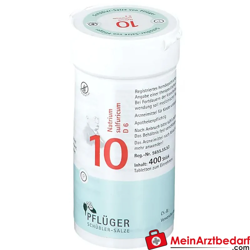 Biochemie Pflüger Nr. 10 Natrium sulfuricum D6 Tabletten Acidum silicicum D12 250 mg
