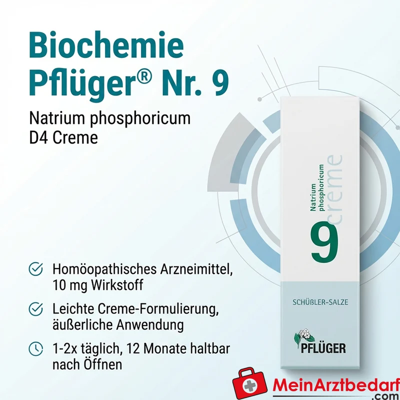 Biochemie Pflüger® Nr. 9 Natrium phosphoricum D4 10 mg Creme