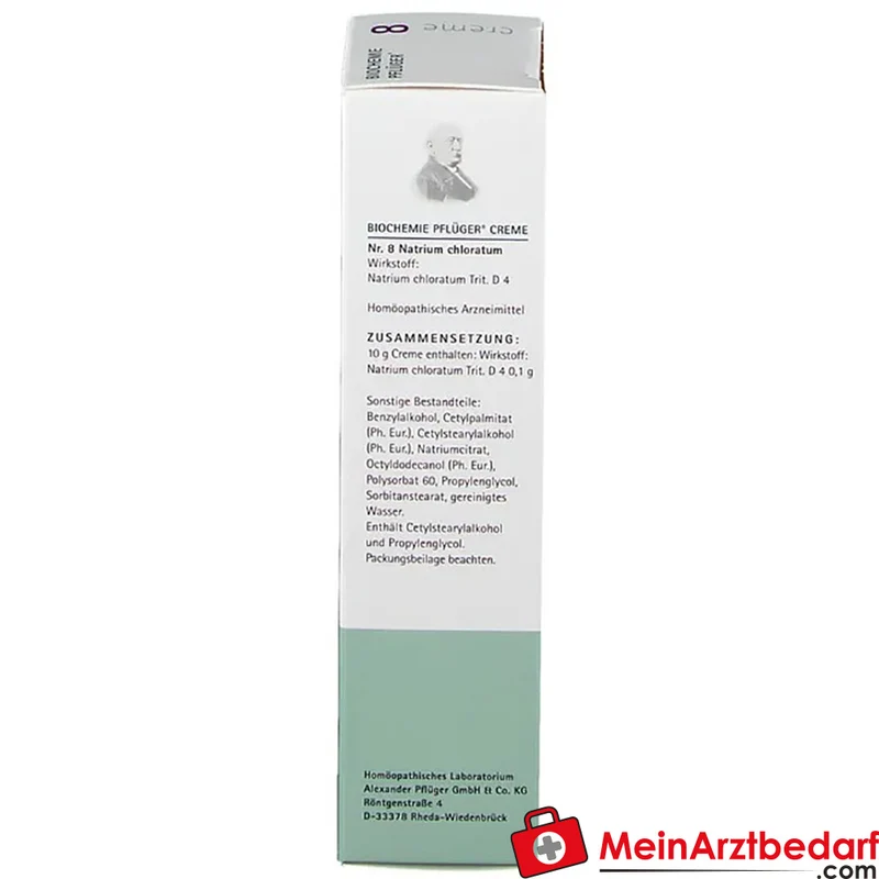 Biochemie Pflüger Nr. 8 Natrium chloratum D4 Creme 10 mg