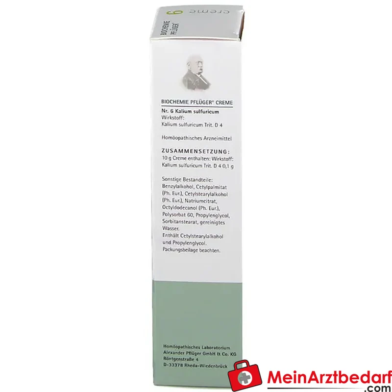 Biochemie Pflüger Nr. 6 Kalium sulfuricum D4 Creme 10 mg 1 Tube