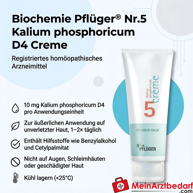Biochemie Pflüger Nr. 5 Kalium phosphoricum D4 10 mg Creme