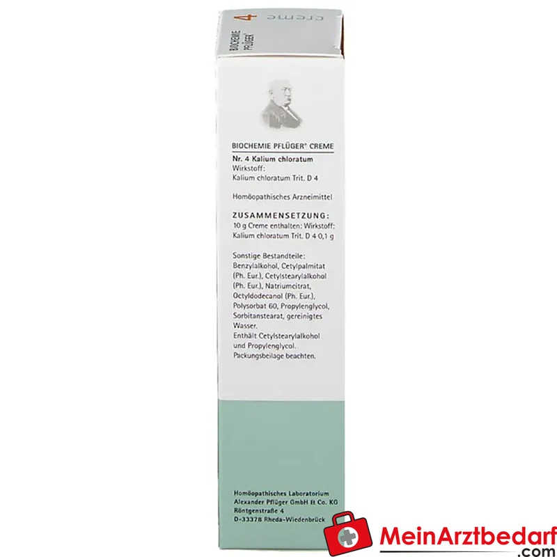 Biochemie Pflüger Nr. 4 Kalium chloratum D4 Creme 10 mg