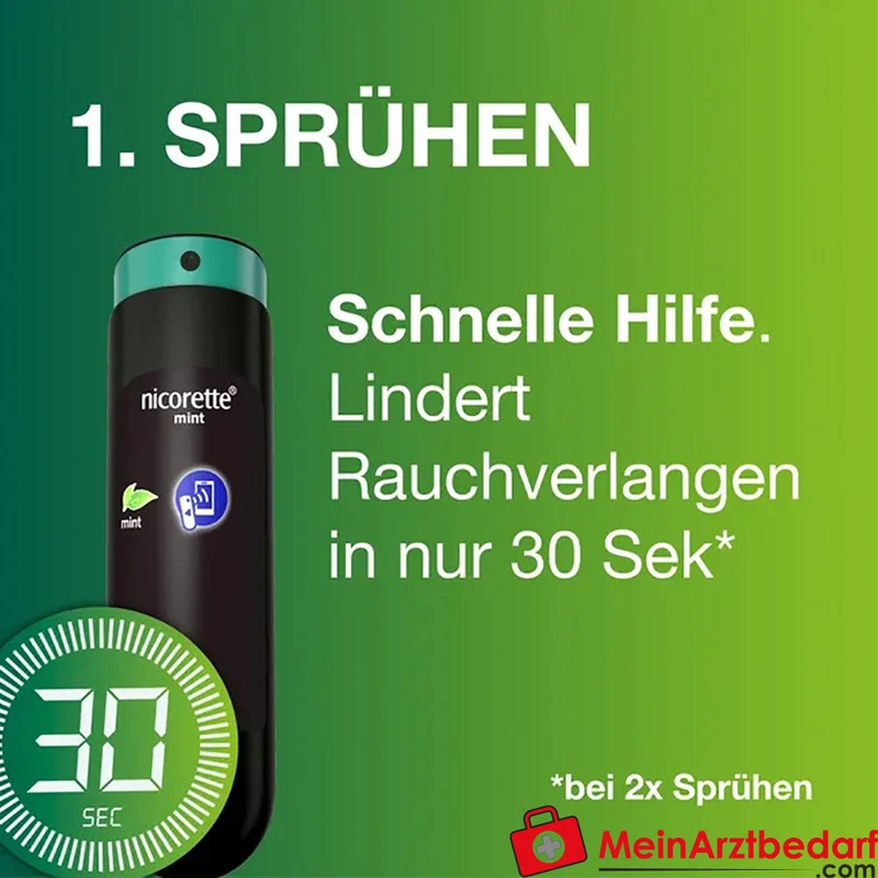Nicorette Mint Nikotinspray 1 mg/Sprühstoß 2 Stück