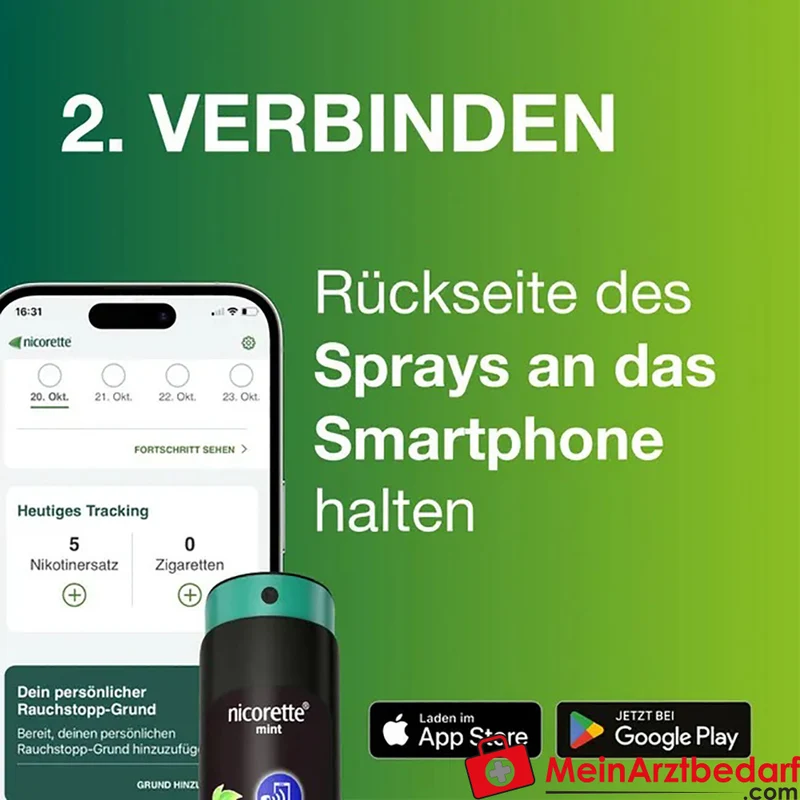 Nicorette Mint Nikotinspray 1 mg/Sprühstoß 2 Stück