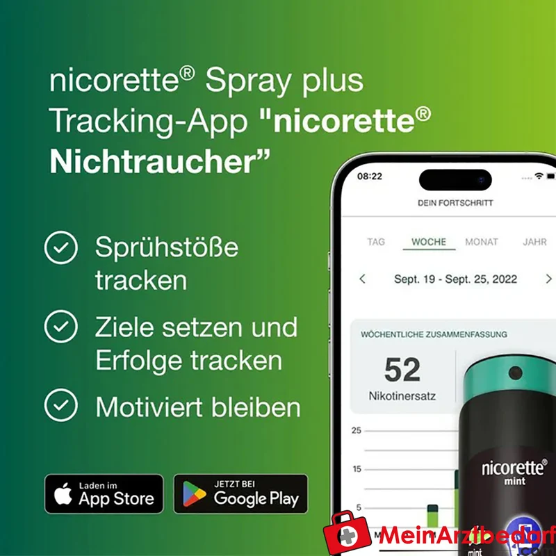 nicorette Fruit Mint Nikotinspray 1 mg Sprühstoß 1 Stück