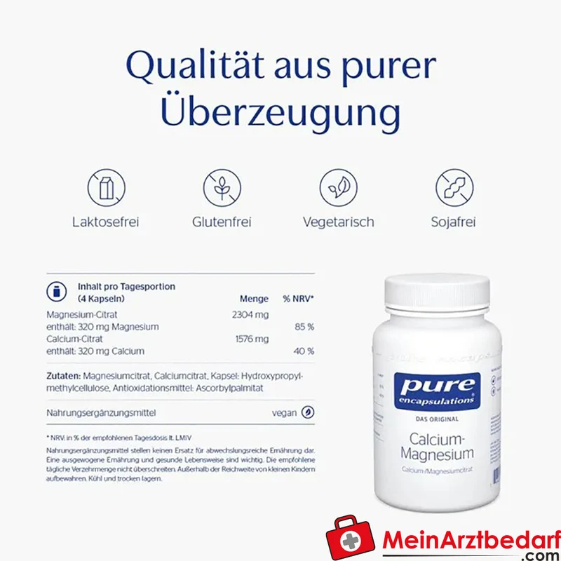 Pure Encapsulations Calcium-/Magnesiumcitrat Kapseln 90 St.