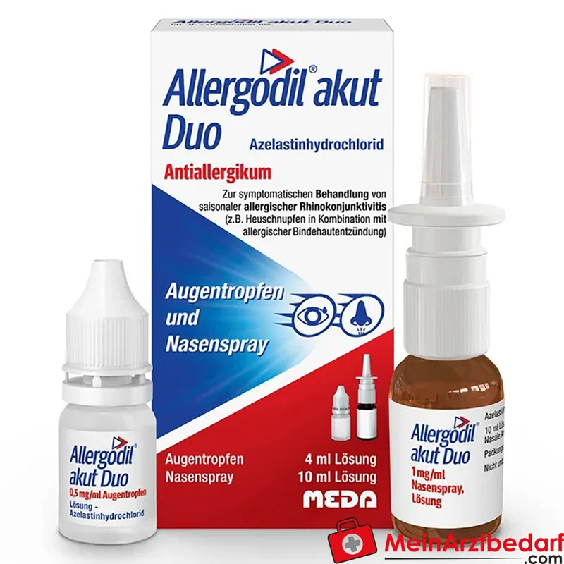 Allergodil akut Duo Azelastin Augentropfen & Nasenspray