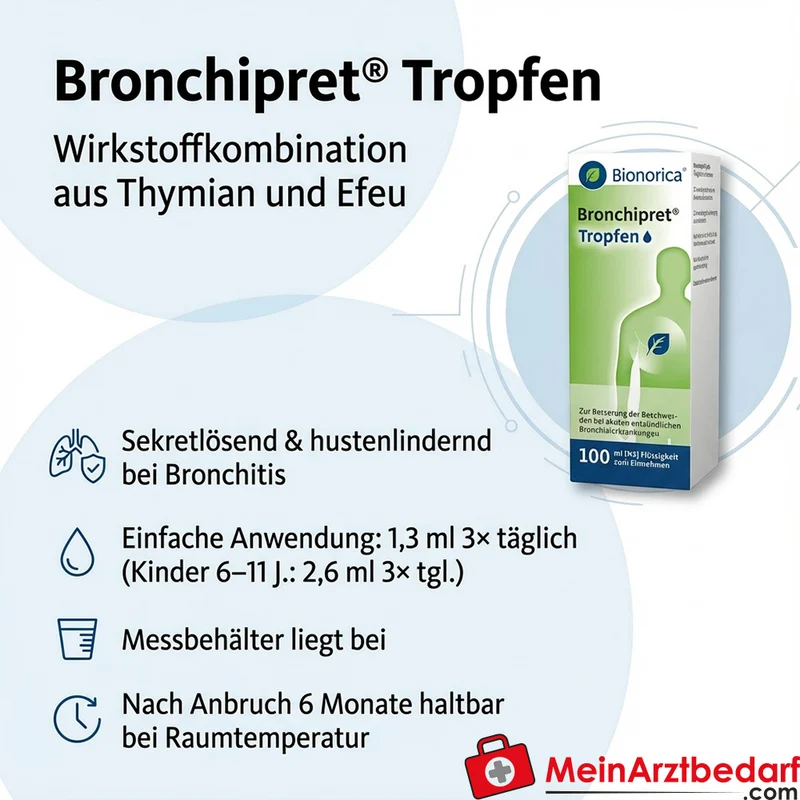 Bronchipret Tropfen Thymian und Efeu Arzneimittel, Tropfen