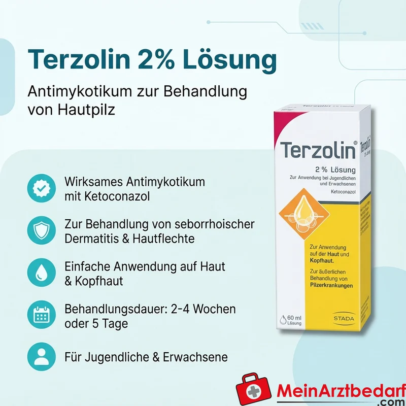Terzolin Ketoconazol 2% Shampoo äußerliche Anwendung