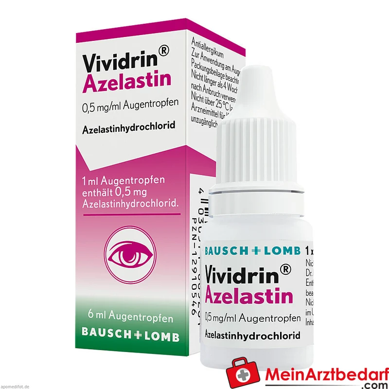 Vividrin Azelastin 0,5 mg/ml Augentropfen 1 Flasche