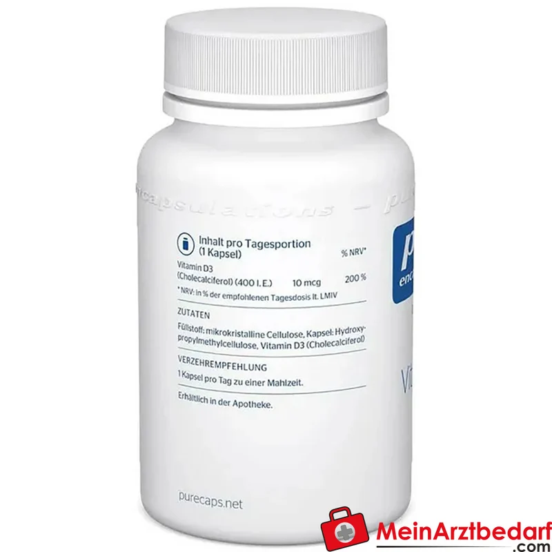 Pure Encapsulations Vitamin D3 400 I.E. (10 µg) Kapseln 60 Stück