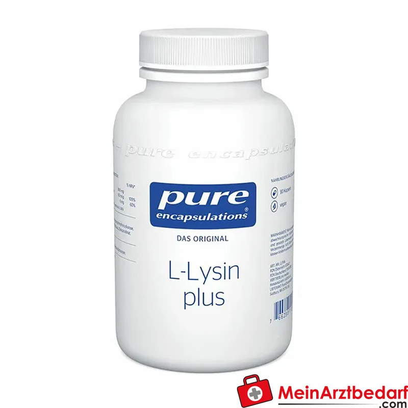 Pure Encapsulations L-Lysin Plus 800 mg (pro 2 Kaps.) mit Selen 60 µg und Zink 6 mg Kapseln 90 Stück