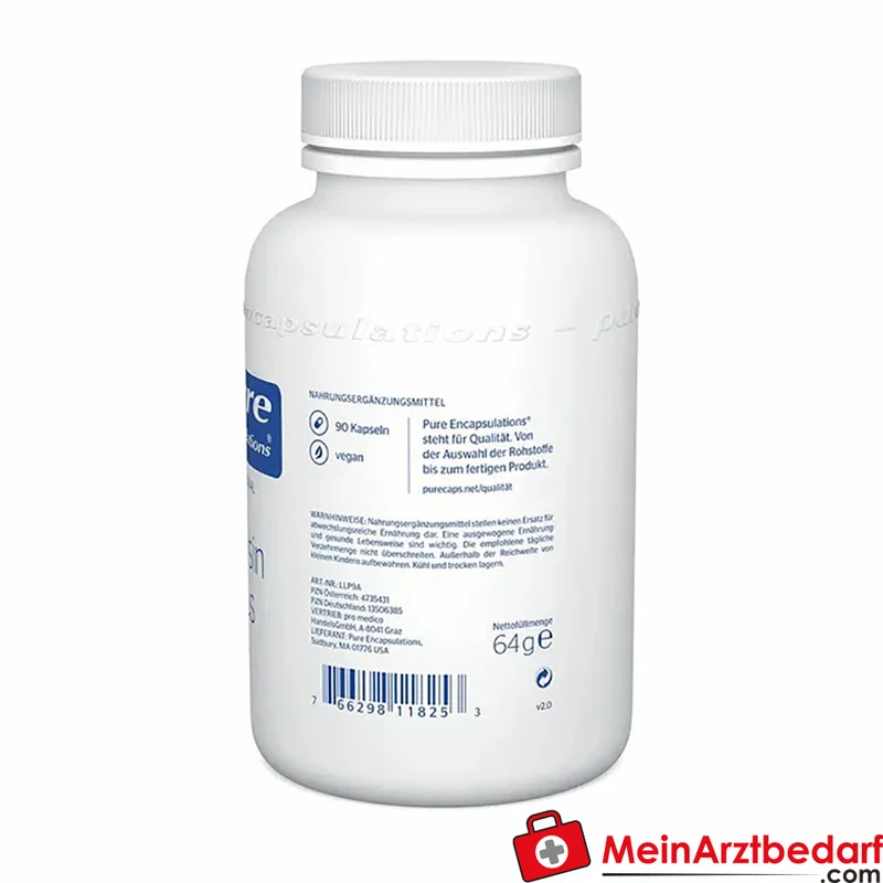 Pure Encapsulations L-Lysin Plus 800 mg (pro 2 Kaps.) mit Selen 60 µg und Zink 6 mg Kapseln 90 Stück