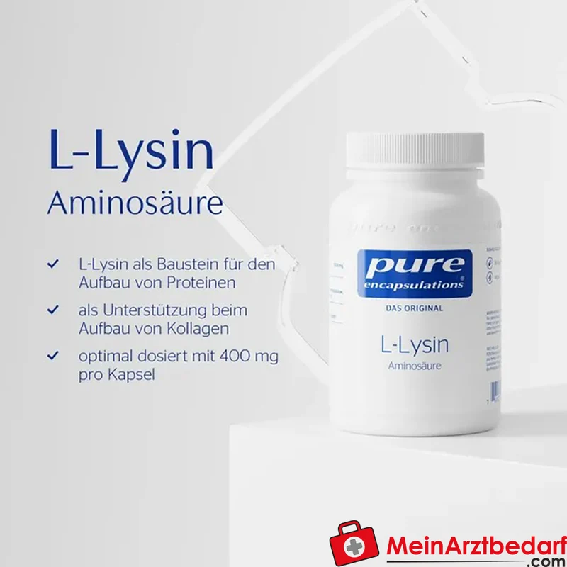 Pure Encapsulations L-Lysin 500 mg (Lysin‑HCl) Kapseln 90 Stück