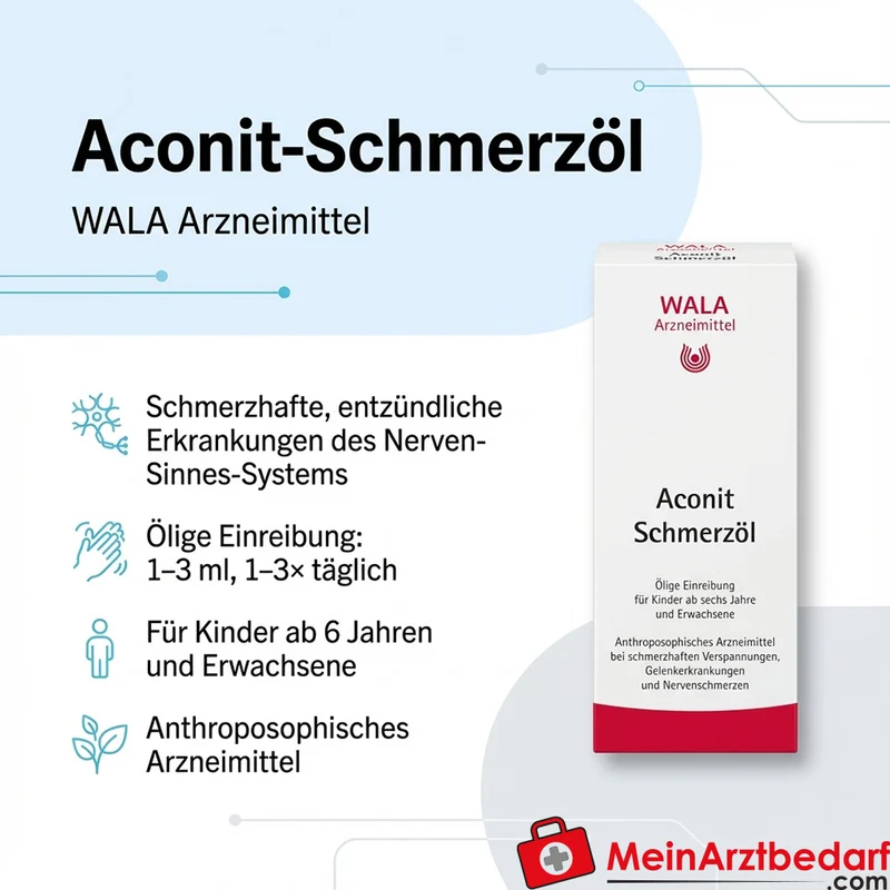 Aconit-Schmerzöl (Aconitum) Öl, anthroposophisches Arzneimittel