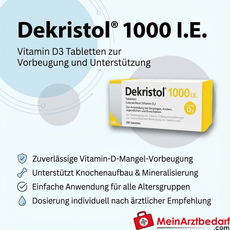 Dekristol 1000 I.E. Vitamin D3 Tabletten
