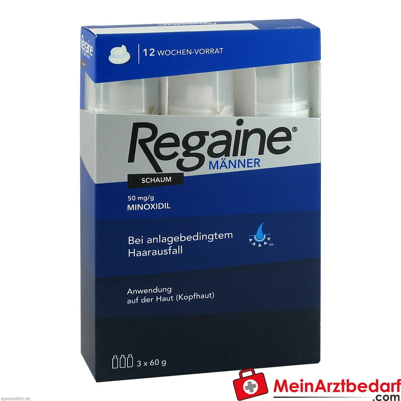 Regaine Männer Schaum Minoxidil 50 mg/g Schaum gegen erblich bedingten Haarausfall