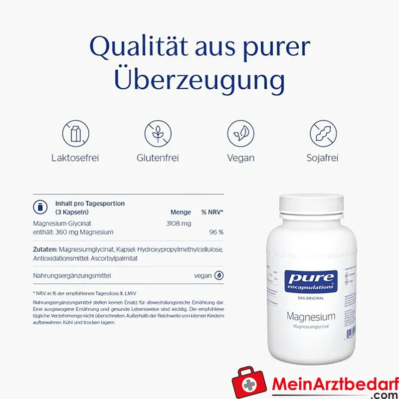 Pure Encapsulations Magnesiumglycinat 360 mg Kapseln 90 Stück