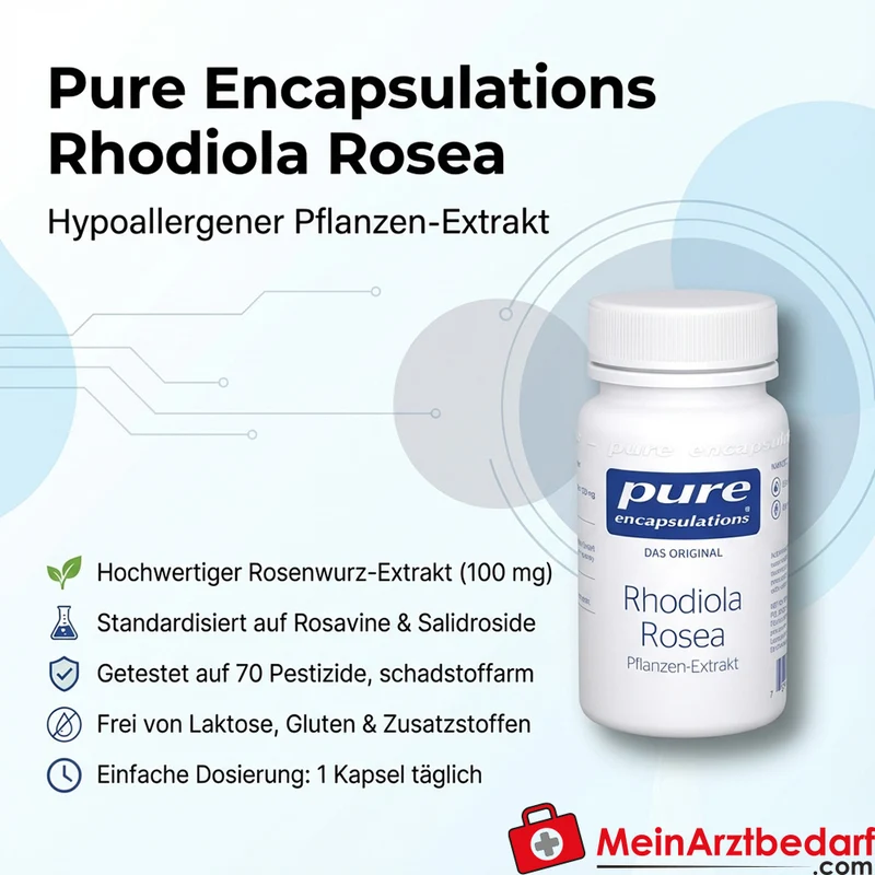 Pure Encapsulations Rhodiola Rosea 100 mg Kapseln 90 Stück