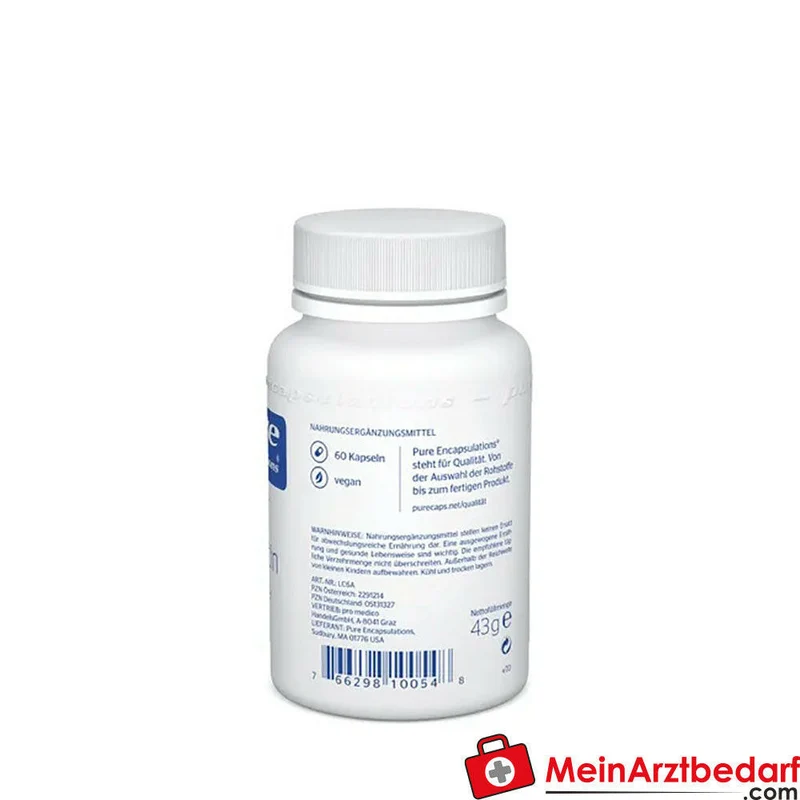 Pure Encapsulations L‑Carnitin 500 mg Levocarnitin Kapseln 60 Stück