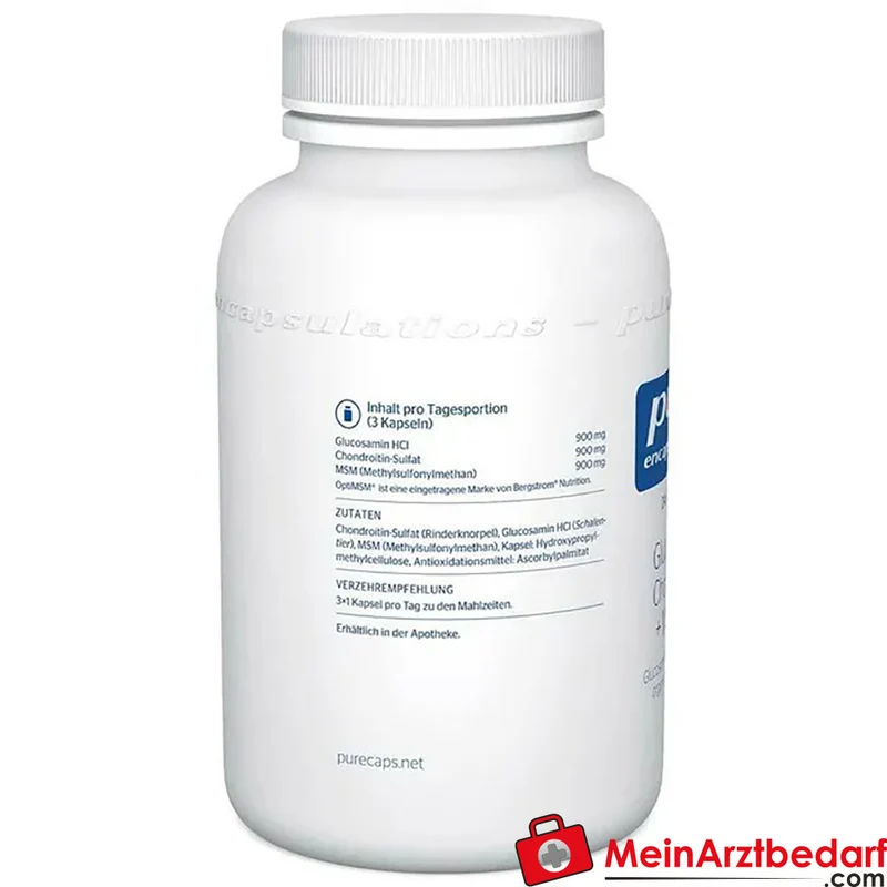 Pure Encapsulations Glucosamin 900 mg + Chondroitin 900 mg + MSM 900 mg Kapseln 120 Stück