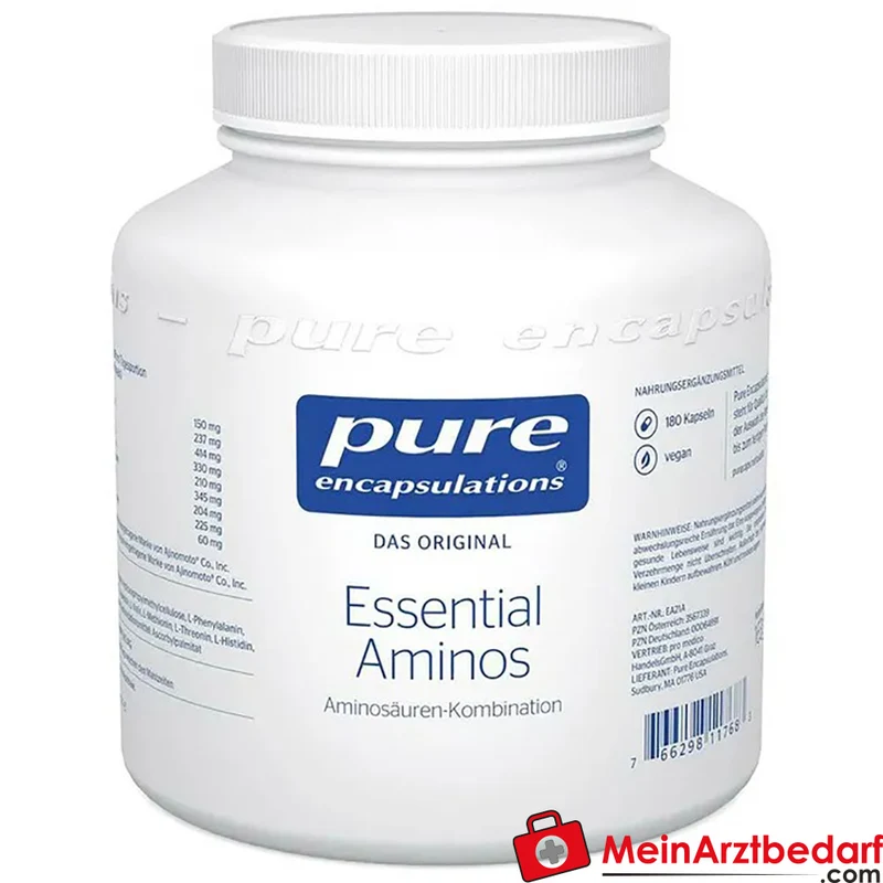 Pure Encapsulations Essential Aminos – 20 essentielle Aminosäuren Kapseln 180 Stück