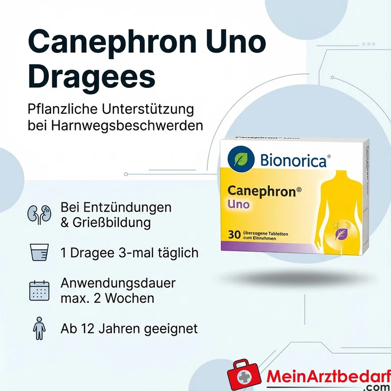 Canephron Uno Dragees pflanzlich bei leichten Harnwegsbeschwerden