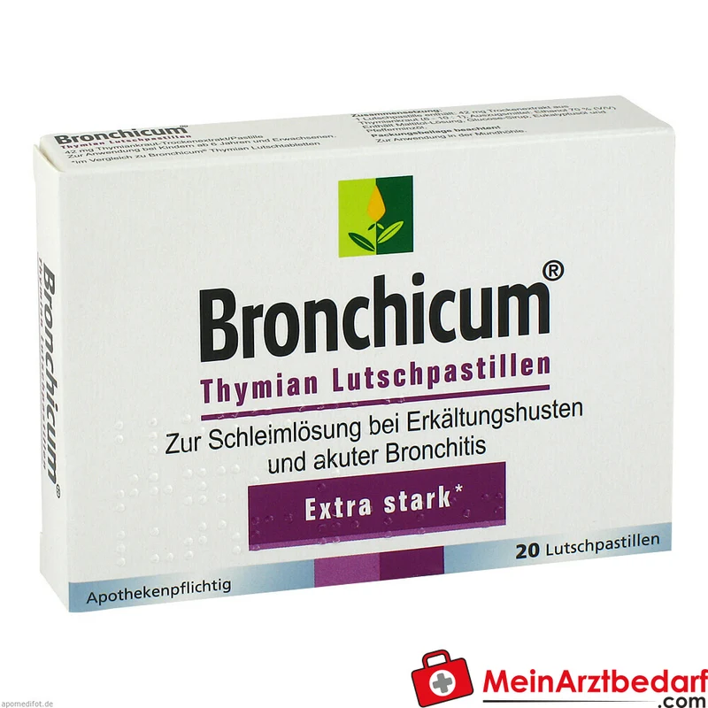 Bronchicum Thymian Lutschpastillen 20 Stück