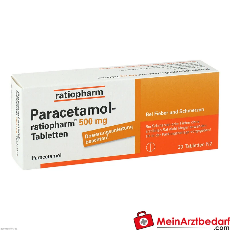 ratiopharm Paracetamol 500 mg Tabletten 20 Stück