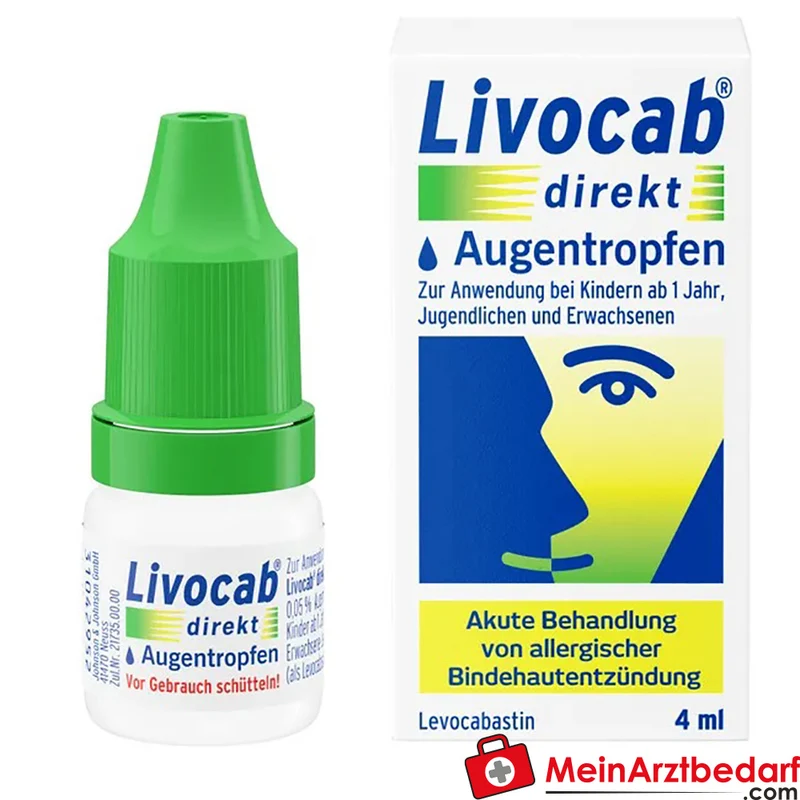 Livocab direkt Levocabastin Augentropfen 0,5 mg/ml