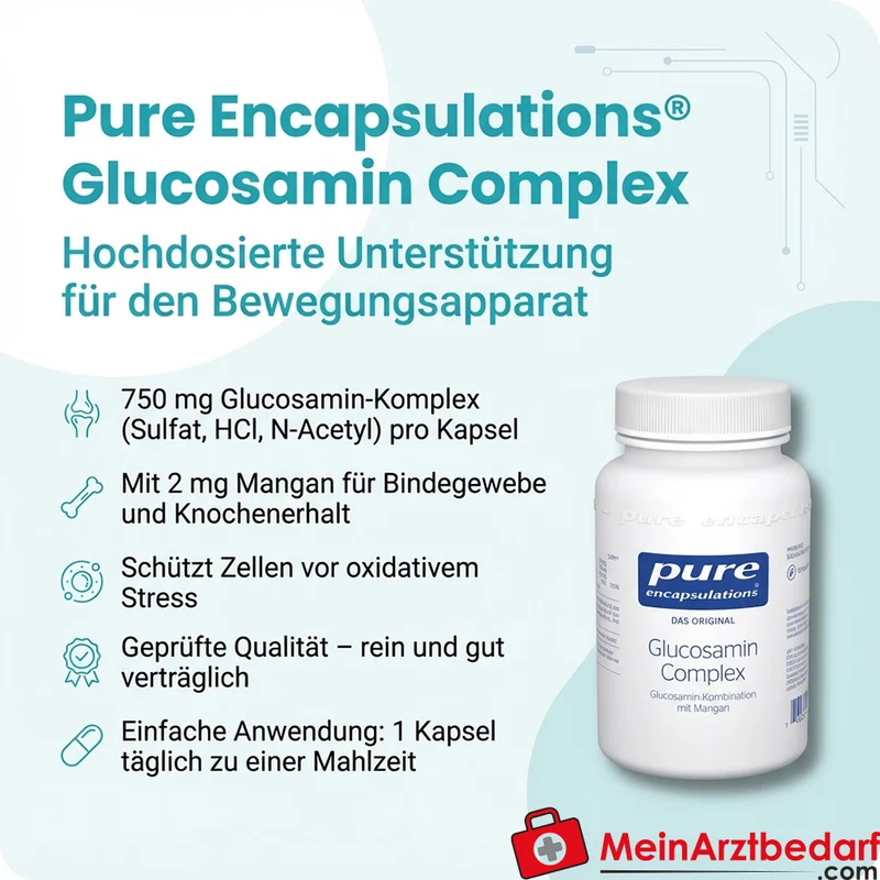 Pure Encapsulations Glucosamin Complex 3 x 250 mg Kapseln 60 St.