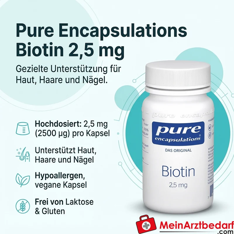 Pure Encapsulations Biotin 2,5 mg Kapseln 60 Stück
