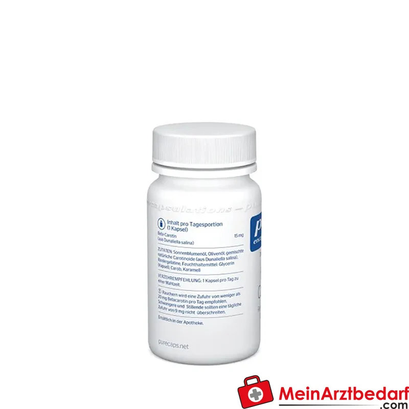 Pure Encapsulations Beta-Carotin (Dunaliella salina) 15 mg Kapseln 30 Stück