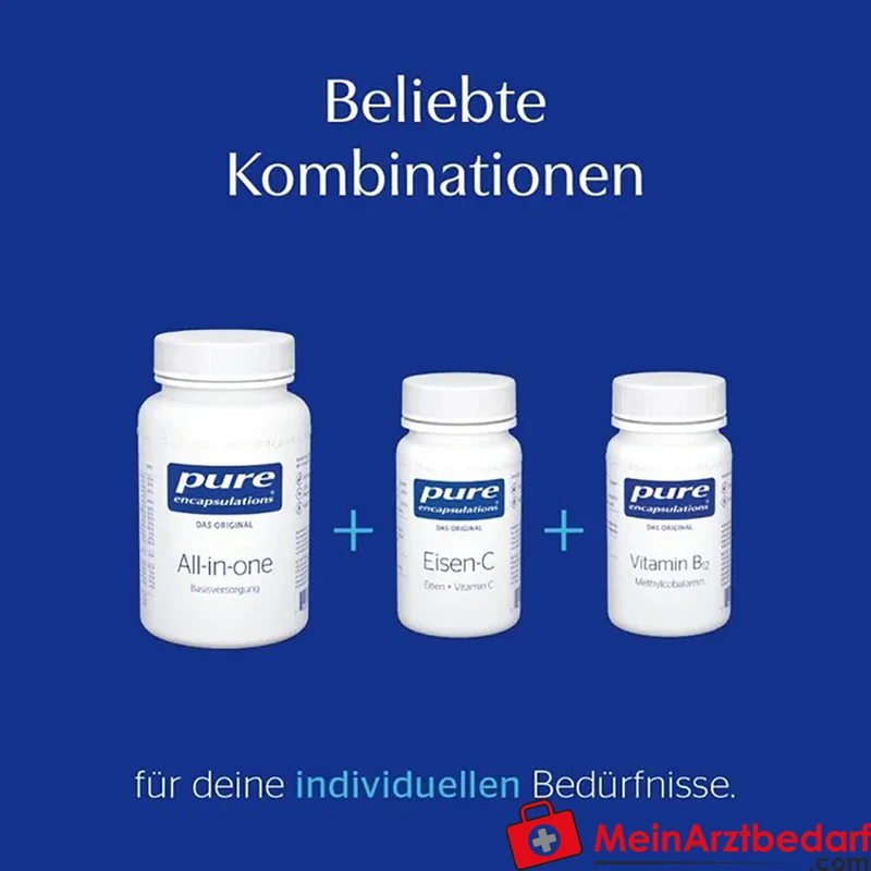 Pure Encapsulations Eisen-C Eisencitrat 15 mg, Vitamin C 175 mg Kapseln 60 Stück