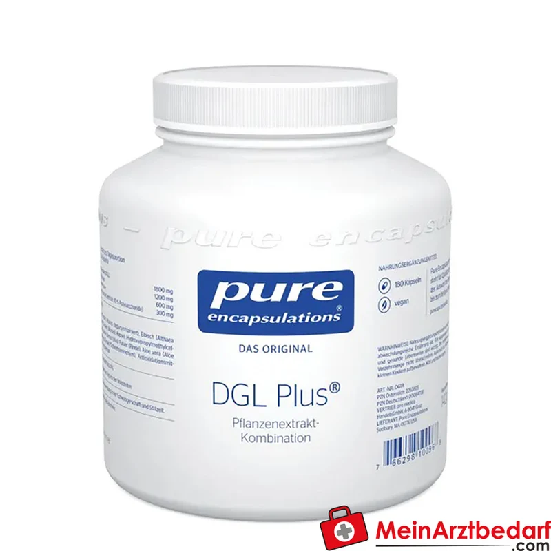 Pure Encapsulations DGL Plus deglycyrrhizierter Süßholz-Extrakt 300 mg Kapseln 60 Stück