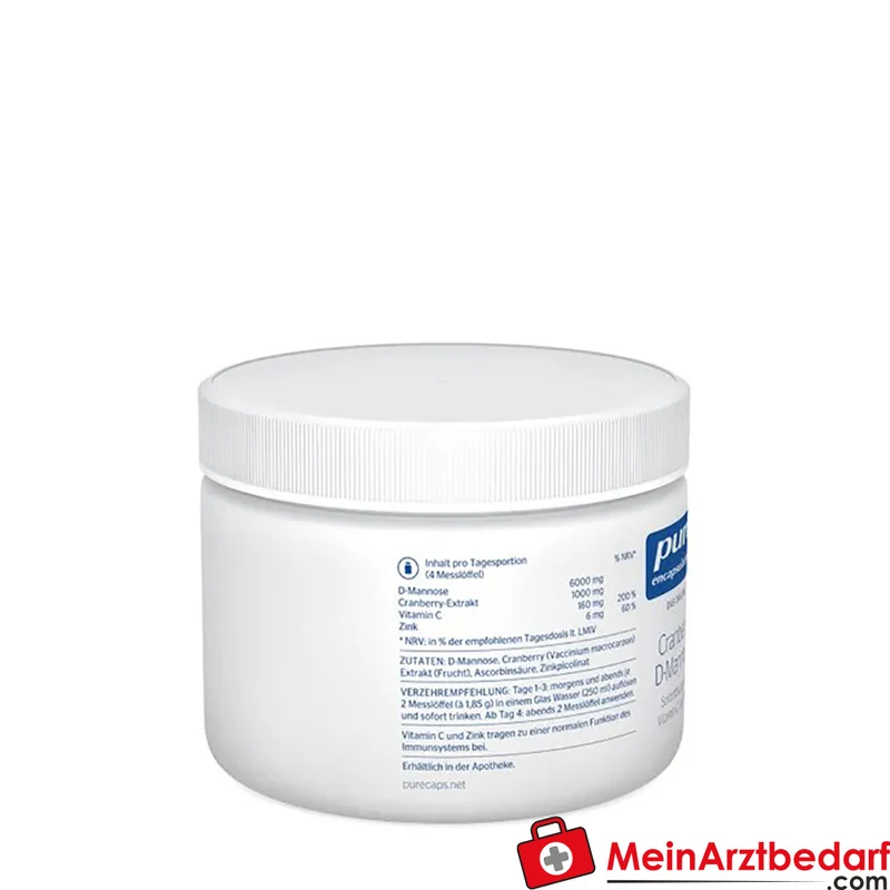 Pure Encapsulations Cranberry D‑Mannose Pulver D‑Mannose 6000 mg Cranberry‑Extrakt 1000 mg 37 g