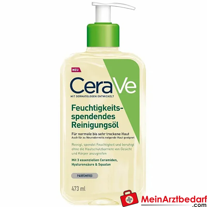 CeraVe Feuchtigkeitsspendendes Reinigungsöl mit 3 Ceramiden & Hyaluronsäure, 236 ml