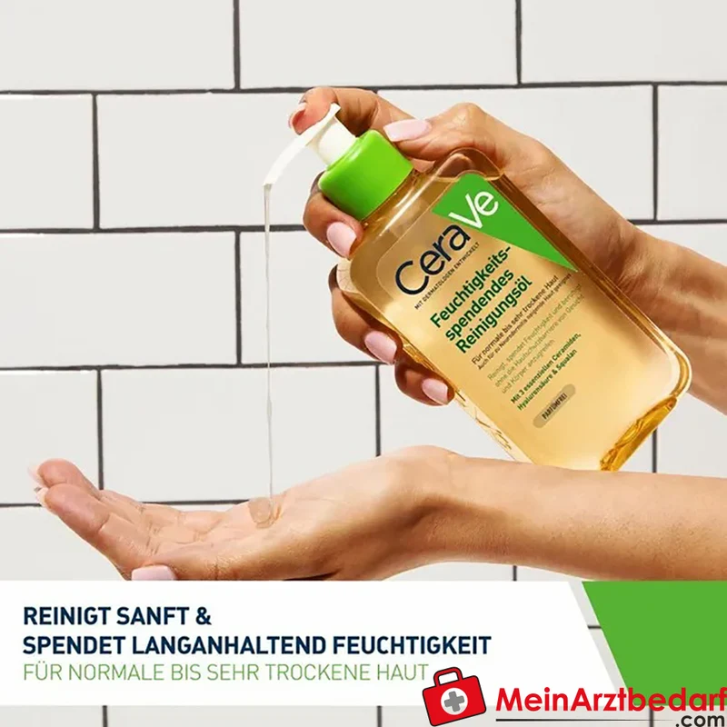 CeraVe Feuchtigkeitsspendendes Reinigungsöl mit 3 Ceramiden & Hyaluronsäure, 236 ml