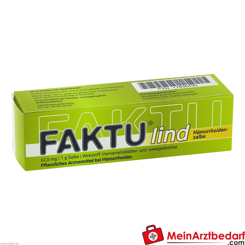 Faktu lind Hämorrhoidensalbe Hamamelis-Extrakt Salbe