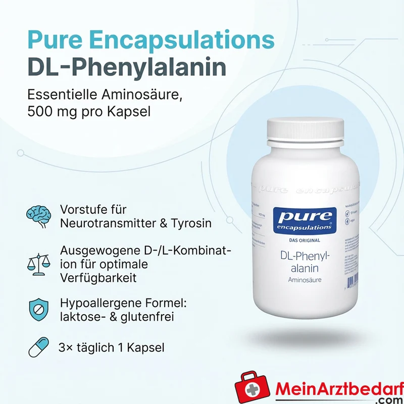 Pure Encapsulations DL-Phenylalanin 500 mg Kapseln 90 Stück
